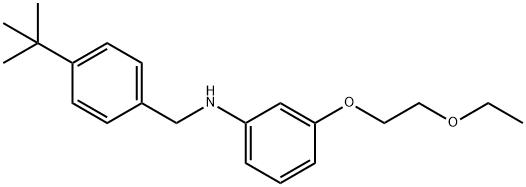 N-[4-(tert-Butyl)benzyl]-3-(2-ethoxyethoxy)aniline Structure