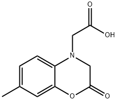 (7-methyl-2-oxo-2,3-dihydro-4H-1,4-benzoxazin-4-yl)acetic acid Structure