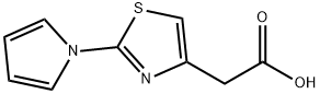 2-(2-吡咯-1-基-1,3-噻唑-4-基)乙酸, 383142-84-5, 结构式