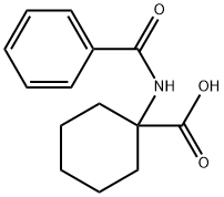 1-(benzoylamino)cyclohexanecarboxylic acid Struktur