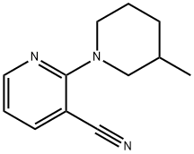 2-(3-methylpiperidin-1-yl)nicotinonitrile Structure