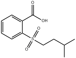 2-[(3-methylbutyl)sulfonyl]benzoic acid Structure