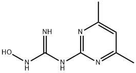 N-(4,6-dimethylpyrimidin-2-yl)-N'-hydroxyguanidine 化学構造式