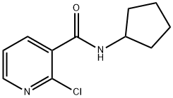 2-chloro-N-cyclopentylnicotinamide 结构式