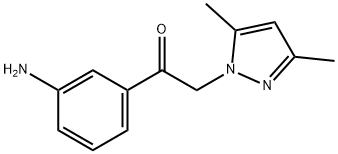 1-(3-aminophenyl)-2-(3,5-dimethyl-1H-pyrazol-1-yl)-1-ethanone Structure
