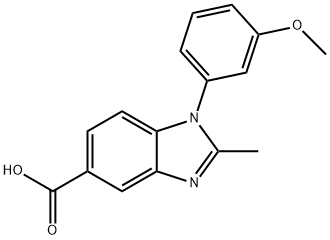 1-(3-methoxyphenyl)-2-methyl-1H-benzimidazole-5-carboxylic acid