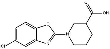 1-(5-氯苯并[D]噁唑-2-基)哌啶-3-羧酸, 1035840-87-9, 结构式