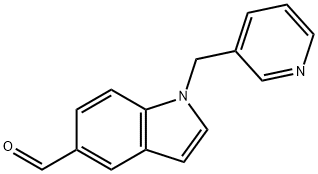 1-(pyridin-3-ylmethyl)-1H-indole-5-carbaldehyde|1-(PYRIDIN-3-YLMETHYL)-1H-INDOLE-5-CARBALDEHYDE