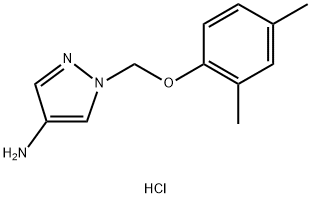 1-[(2,4-dimethylphenoxy)methyl]-1H-pyrazol-4-amine hydrochloride|1-((2,4-二甲基苯氧基)甲基)-1H-吡唑-4-胺盐酸盐