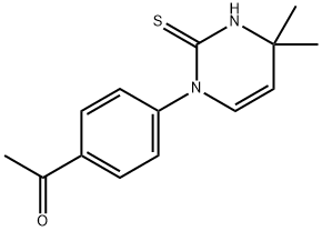 1-[4-(2-巯基-4,4-二甲基嘧啶-1(4H)-基)苯基乙酮, 1142212-64-3, 结构式