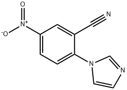 2-(咪唑-1-基)-5-硝基苯甲腈, 17417-11-7, 结构式