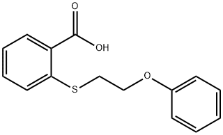 2-[(2-phenoxyethyl)thio]benzoic acid Struktur