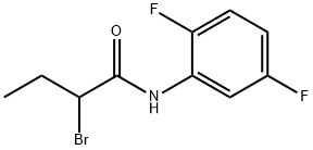 2-bromo-N-(2,5-difluorophenyl)butanamide 化学構造式