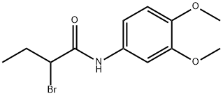2-溴-N-(3,4-二甲氧苯基)丁酰胺 结构式
