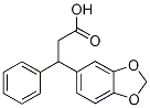 3-(1,3-benzodioxol-5-yl)-3-phenylpropanoic acid Struktur