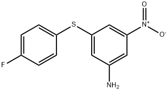 3-[(4-fluorophenyl)thio]-5-nitroaniline Structure