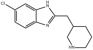 5-chloro-2-(piperidin-3-ylmethyl)-1H-benzimidazole Struktur
