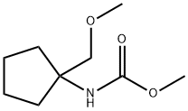 methyl [1-(methoxymethyl)cyclopentyl]carbamate Struktur