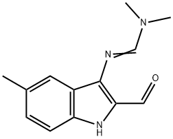 N'-(2-formyl-5-methyl-1H-indol-3-yl)-N,N-dimethylimidoformamide,1134334-51-2,结构式