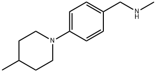 N-methyl-N-[4-(4-methylpiperidin-1-yl)benzyl]amine Structure