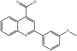 2-(3-メトキシフェニル)キノリン-4-カルボニルクロリド 化学構造式