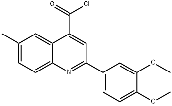 2-(3,4-dimethoxyphenyl)-6-methylquinoline-4-carbonyl chloride|2-(3,4-二甲氧苯基)-6-甲基喹啉-4-甲酰氯