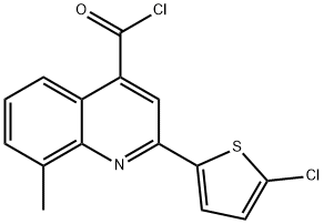 2-(5-chloro-2-thienyl)-8-methylquinoline-4-carbonyl chloride Structure