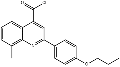 8-methyl-2-(4-propoxyphenyl)quinoline-4-carbonyl chloride|8-甲基-2-(4-丙氧芬基)喹啉-4-甲酰氯