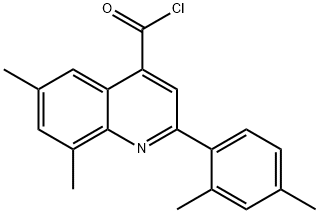 2-(2,4-dimethylphenyl)-6,8-dimethylquinoline-4-carbonyl chloride|2-(2,4-二甲基苯基)-6,8-二甲基喹啉-4-甲酰氯