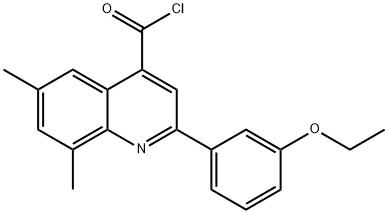 2-(3-乙氧苯基)-6,8-二甲基喹啉-4-甲酰氯 结构式