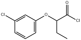 2-(3-氯苯氧基)丁酰氯, 4878-27-7, 结构式