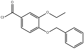 4-(benzyloxy)-3-ethoxybenzoyl chloride Struktur