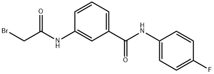 3-[(2-Bromoacetyl)amino]-N-(4-fluorophenyl)-benzamide Structure