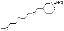 3-{[2-(2-Methoxyethoxy)ethoxy]methyl}piperidinehydrochloride,1220028-43-2,结构式