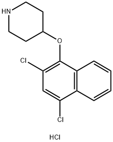 4-[(2,4-Dichloro-1-naphthyl)oxy]piperidinehydrochloride Structure