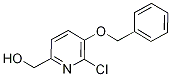 [5-(Benzyloxy)-6-chloro-2-pyridinyl]methanol,,结构式