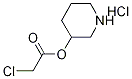 3-Piperidinyl 2-chloroacetate hydrochloride 化学構造式