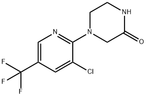 4-[3-Chloro-5-(trifluoromethyl)-2-pyridinyl]-2-piperazinone Structure