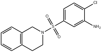 2-Chloro-5-[3,4-dihydro-2(1H)-isoquinolinylsulfonyl]aniline Struktur