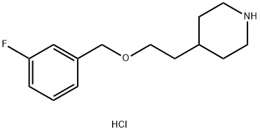 4-{2-[(3-Fluorobenzyl)oxy]ethyl}piperidinehydrochloride,1220029-07-1,结构式