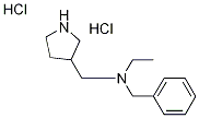 N-Benzyl-N-(3-pyrrolidinylmethyl)-1-ethanaminedihydrochloride Struktur