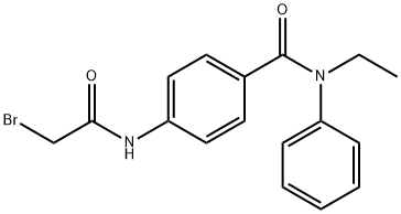 4-[(2-Bromoacetyl)amino]-N-ethyl-N-phenylbenzamide Struktur