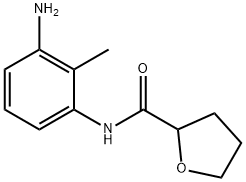 N-(3-アミノ-2-メチルフェニル)テトラヒドロ-2-フランカルボキサミド 化学構造式