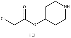 4-Piperidinyl 2-chloroacetate hydrochloride,1220020-42-7,结构式