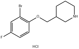 1219982-58-7 3-[(2-Bromo-4-fluorophenoxy)methyl]piperidinehydrochloride