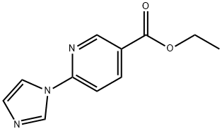 6-(1H-咪唑-1-基)烟酸乙酯 结构式