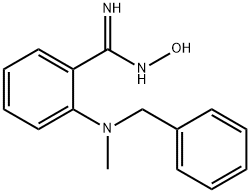 2-[Benzyl(methyl)amino]-N'-hydroxybenzenecarboximidamide Struktur
