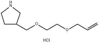 3-{[2-(Allyloxy)ethoxy]methyl}pyrrolidinehydrochloride Structure