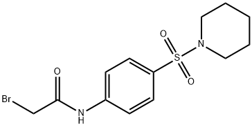 2-Bromo-N-[4-(1-piperidinylsulfonyl)phenyl]-acetamide Structure