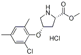 Methyl (2S,4S)-4-(2-chloro-4,6-dimethylphenoxy)-2-pyrrolidinecarboxylate hydrochloride,1354488-35-9,结构式